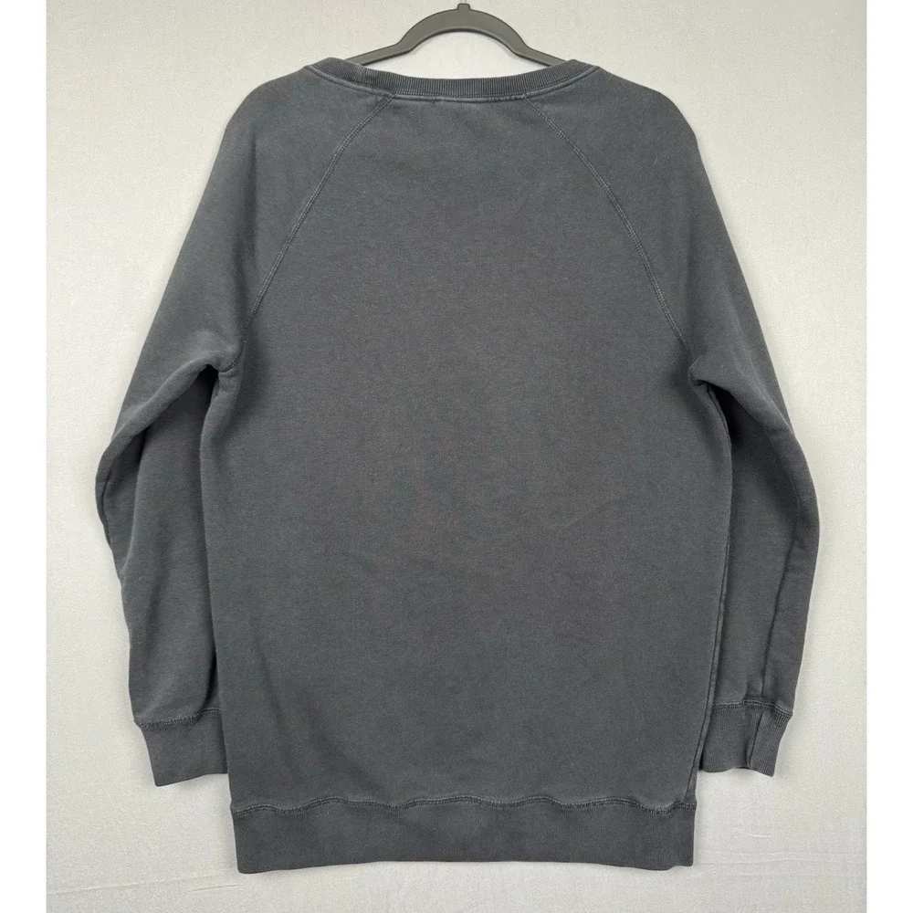 Nike Black Pullover Sweatshirt Mens Small Long Baggy Swoosh Logo Red Tag Y2K